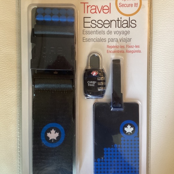 Luggage strap and combination lock and unbreakable tag - Picture 1 of 8